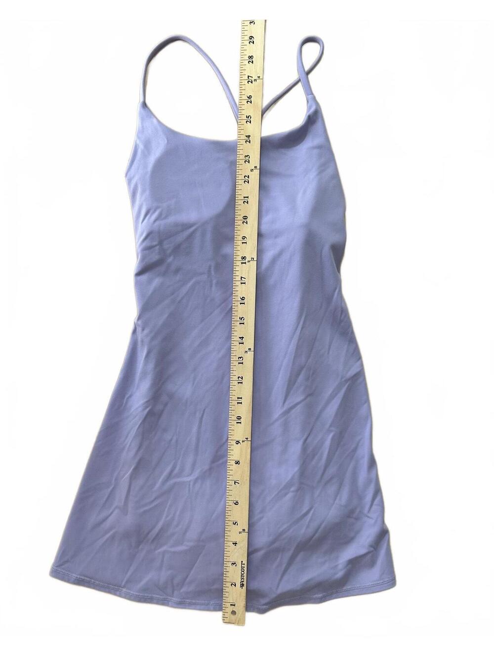 Lavender Purple Athletic Tennis Dress with Built-in Shorts - Size XS